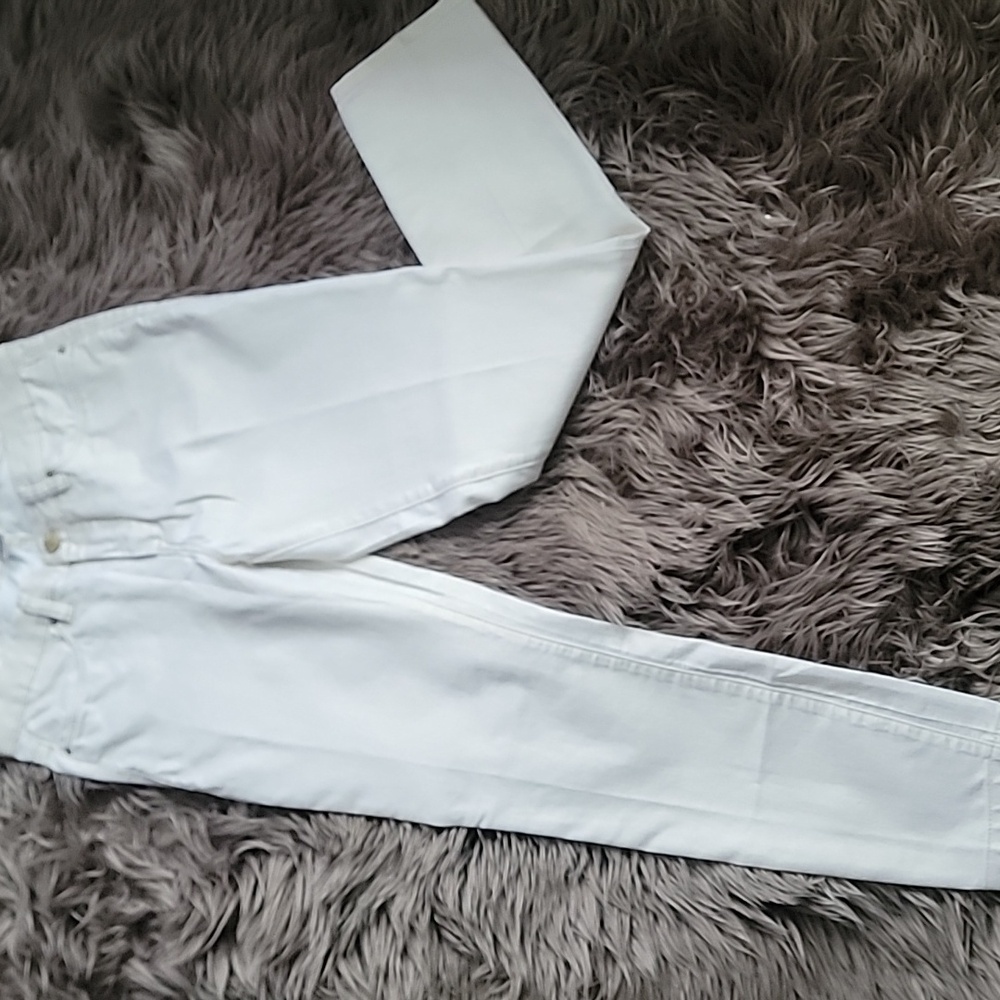 Cache Womens Crisp. Off White Ankle Jeans